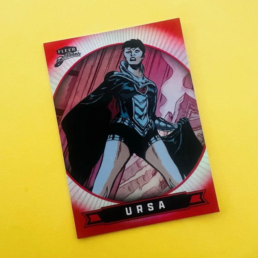 2025 Upper Deck Fleer‎ Brilliants Superman Ursa Red Parallel #77 DC